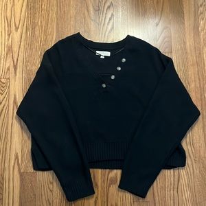 L.A. HEARTS Pacsun cropped sweater - black - size M